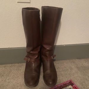 Ralph Lauren Brown Leather Boots